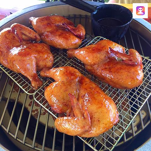 Mango Habanero Glazed BBQ Pecan Chicken